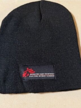 Doctors Without Borders Black Winter Beanie Skull Cap Hat New without tags.